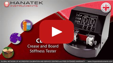 Hanatek Crease & Board Stiffness Tester (CBT1)